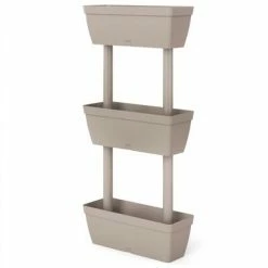 VidaXL Jardinières 3 pcs 100 cm Taupe