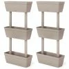 VidaXL Jardinières 6 pcs 100 cm Taupe