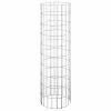 VidaXL Lit surélevé à gabion circulaire Acier galvanisé Ø30x100 cm