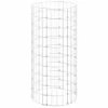 VidaXL Lit surélevé à gabion circulaire Acier galvanisé Ø50x100 cm