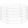 VidaXL Lit surélevé à gabion circulaire Acier galvanisé Ø100x50 cm