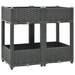 VidaXL Lit surélevé 80x40x71 cm Polypropylène