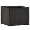 VidaXL Lit surélevé de jardin système d'arrosage Anthracite 43x43x33cm