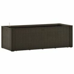 VidaXL Lit surélevé de jardin avec système d'arrosage Moka 100x43x33cm