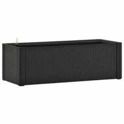 VidaXL Lit surélevé de jardin système arrosage Anthracite 100x43x33 cm