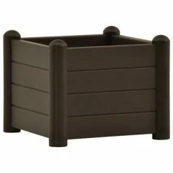 VidaXL Lit surélevé de jardin PP Moka 43x43x35 cm