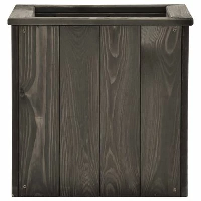 VidaXL Lit surélevé Gris foncé 38x41x40 cm Bois de pin massif 2 VidaXL Lit surélevé Gris foncé 38x41x40 cm Bois de pin massif – Image 2
