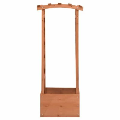 VidaXL Jardinière à treillis avec arche 49x39x117 cm Bois de sapin 2 VidaXL Jardinière à treillis avec arche 49x39x117 cm Bois de sapin – Image 2