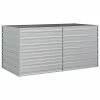 VidaXL Lit surélevé de jardin 160x80x77 cm Acier galvanisé Argenté