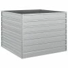 VidaXL Lit surélevé de jardin 100x100x77 cm Acier galvanisé Argenté