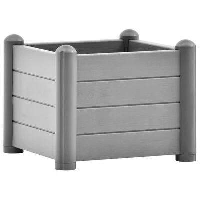VidaXL Lit surélevé de jardin PP Gris pierre 43x43x35 cm 1 VidaXL Lit surélevé de jardin PP Gris pierre 43x43x35 cm