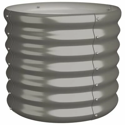 VidaXL Jardinière de jardin Acier enduit de poudre 40x40x36 cm Gris 1 VidaXL Jardinière de jardin Acier enduit de poudre 40x40x36 cm Gris
