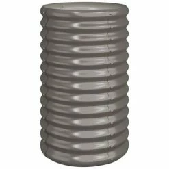 VidaXL Jardinière de jardin Acier enduit de poudre 40x40x68 cm Gris