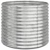 VidaXL Jardinière de jardin Acier enduit de poudre 80x80x68 cm Argenté
