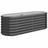 VidaXL Jardinière Acier enduit de poudre 114x40x36 cm Anthracite