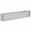 VidaXL Jardinière Acier enduit de poudre 224x40x36 cm Argenté