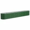 VidaXL Jardinière de jardin Acier enduit de poudre 260x40x36 cm Vert