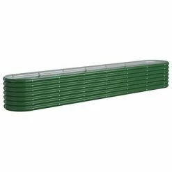 VidaXL Jardinière de jardin Acier enduit de poudre 260x40x36 cm Vert