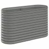 VidaXL Jardinière de jardin Acier enduit de poudre 114x40x68 cm Gris