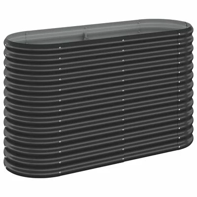 VidaXL Jardinière Acier enduit de poudre 114x40x68 cm Anthracite 1 VidaXL Jardinière Acier enduit de poudre 114x40x68 cm Anthracite