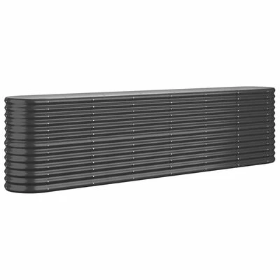 VidaXL Jardinière Acier enduit de poudre 260x40x68 cm Anthracite 1 VidaXL Jardinière Acier enduit de poudre 260x40x68 cm Anthracite