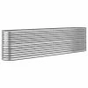VidaXL Jardinière Acier enduit de poudre 260x40x68 cm Argenté