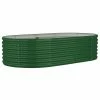 VidaXL Jardinière de jardin Acier enduit de poudre 152x80x36 cm Vert