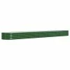 VidaXL Jardinière de jardin Acier enduit de poudre 512x80x36 cm Vert