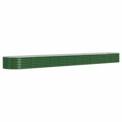 VidaXL Jardinière de jardin Acier enduit de poudre 512x80x36 cm Vert