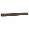 VidaXL Jardinière de jardin Acier enduit de poudre 512x80x36 cm Marron