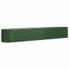 VidaXL Jardinière de jardin Acier enduit de poudre 440x80x68 cm Vert