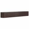 VidaXL Jardinière de jardin Acier enduit de poudre 440x80x68 cm Marron