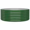 VidaXL Jardinière de jardin Acier enduit de poudre 100x100x36 cm Vert