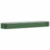 VidaXL Jardinière de jardin Acier enduit de poudre 396x100x36 cm Vert