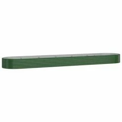 VidaXL Jardinière de jardin Acier enduit de poudre 507x100x36 cm Vert