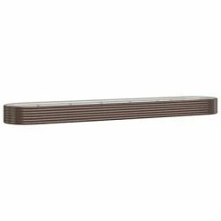 VidaXL Jardinière de jardin Acier enduit de poudre 507x100x36cm Marron