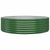 VidaXL Jardinière de jardin Acier enduit de poudre 140x140x36 cm Vert