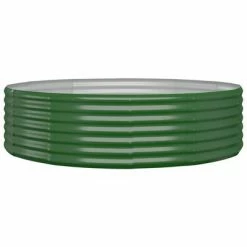 VidaXL Jardinière de jardin Acier enduit de poudre 140x140x36 cm Vert