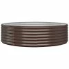 VidaXL Jardinière de jardin Acier enduit de poudre 140x140x36cm Marron