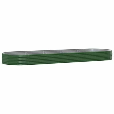 VidaXL Jardinière de jardin Acier enduit de poudre 450x140x36 cm Vert 1 VidaXL Jardinière de jardin Acier enduit de poudre 450x140x36 cm Vert