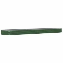 VidaXL Jardinière de jardin Acier enduit de poudre 600x140x36 cm Vert