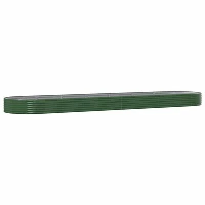 VidaXL Jardinière de jardin Acier enduit de poudre 600x140x36 cm Vert 1 VidaXL Jardinière de jardin Acier enduit de poudre 600x140x36 cm Vert