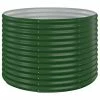 VidaXL Jardinière de jardin Acier enduit de poudre 100x100x68 cm Vert