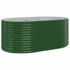 VidaXL Jardinière de jardin Acier enduit de poudre 175x100x68 cm Vert