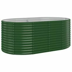 VidaXL Jardinière de jardin Acier enduit de poudre 175x100x68 cm Vert