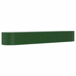 VidaXL Jardinière de jardin Acier enduit de poudre 507x100x68 cm Vert