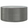 VidaXL Jardinière Gris 140x140x68 cm Acier enduit de poudre