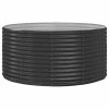 VidaXL Jardinière Anthracite 140x140x68 cm Acier enduit de poudre