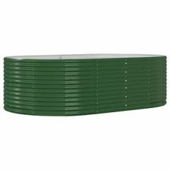 VidaXL Jardinière Vert 212x140x68 cm Acier enduit de poudre