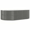 VidaXL Jardinière Gris 212x140x68 cm Acier enduit de poudre